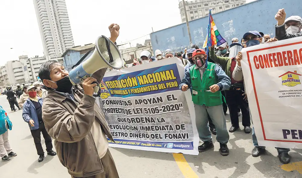 Justicia social. Cerca de 2 millones de fonavistas esperan la devolución de sus aportes. Foto: Antonio Melgarejo/La República