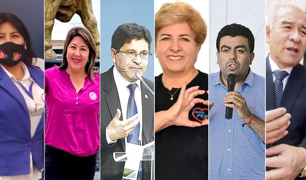 Para el gobierno regional hay 15 aspirantes a gobernador o gobernadora, pues hay seis mujeres que aspiran a dirigir la región. Foto: Composición La República