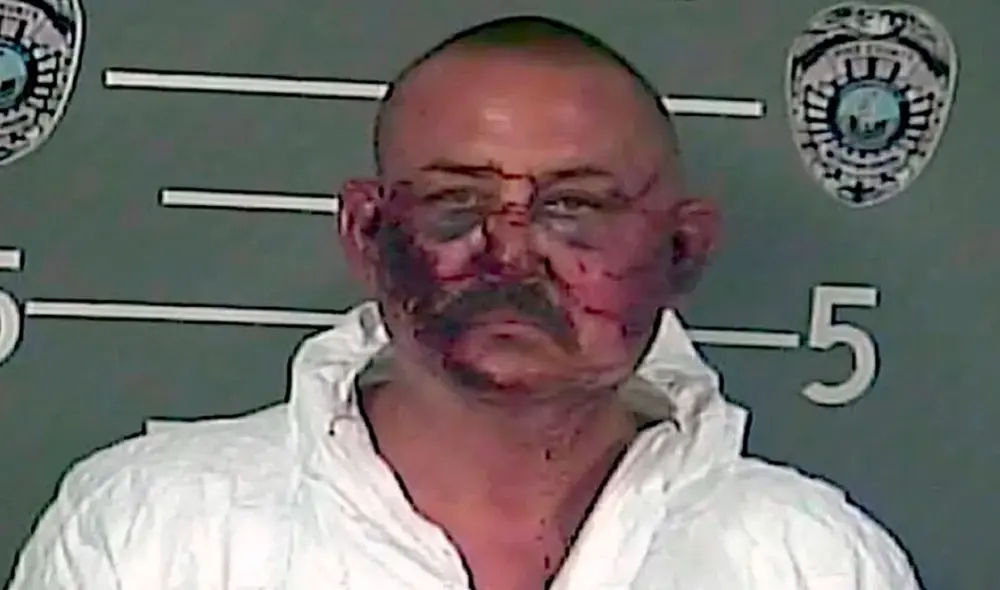 Lance Storz está acusado de matar a 3 policías, quienes habían llegado a su casa para detenerlo por violencia doméstica. Foto: cárcel del condado de Pike