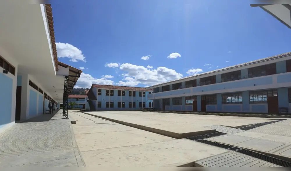 Moderna infraestructura del colegio Nuestra Señora del Carmen de Celendín. Foto: GORE Cajamarca