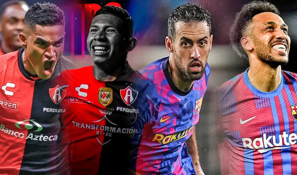 Santamaría y Flores se enfrentarían a figuras de la talla de Sergio Busquets, Aubameyang, Pedri, Piqué, entre otros. Foto: composición GLR/ Fabrizio Oviedo Santamaría y Flores se enfrentarían a figuras de la talla de Sergio Busquets, Aubameyang, Pedri, Piqué, entre otros. Foto: composición GLR/ Fabrizio Oviedo