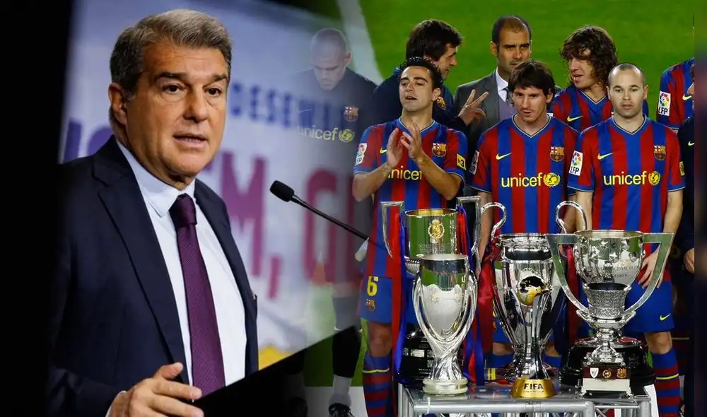 Joan Laporta afronta su segundo mandato en el Barcelona. Foto: composición LR/FC Barcelona