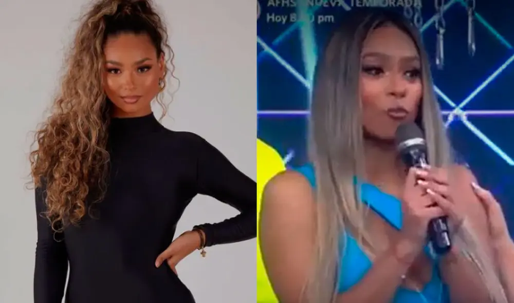 Ximena Peralta regresó a "Esto es guerra" para reemplazar a Tepha Loza. Foto: composición LR/Ximena Peralta/Instagram/captura de América TV