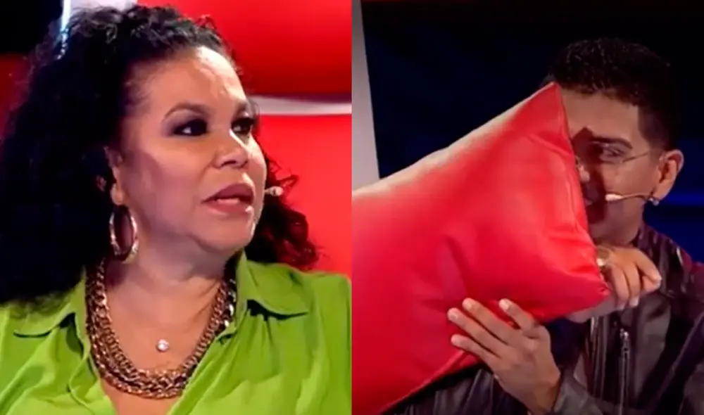 Eva Ayllón 'confrontó' a Christian Yaipén luego de ser interrumpida en conversación con participante de "La voz Perú". Foto: composición LR/capturas de Latina TV Eva Ayllón 'confrontó' a Christian Yaipén luego de ser interrumpida en conversación con participante de "La voz Perú". Foto: composición LR/capturas de Latina TV
