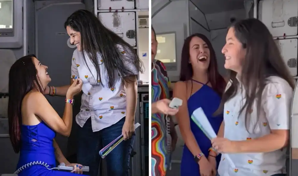 La viral escena compartida en diferentes plataformas logró obtener miles de reproducciones y reacciones. Foto: YouTube/Alaska Airlines La viral escena compartida en diferentes plataformas logró obtener miles de reproducciones y reacciones. Foto: YouTube/Alaska Airlines