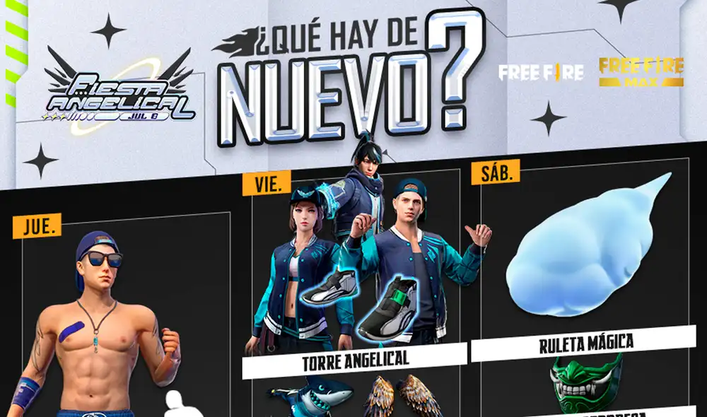 La agenda semanal de Free Fire tendrá la temática Fiesta Angelical. Foto: Free Fire