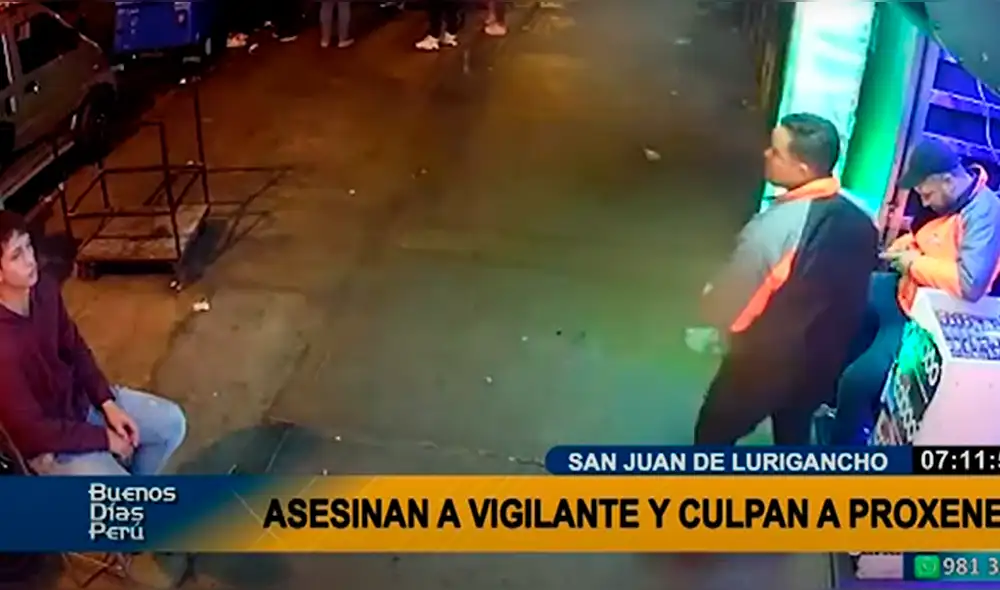 Personal de seguridad falleció y otras 2 personas resultaron heridas. Foto: captura de Panamericana Personal de seguridad falleció y otras 2 personas resultaron heridas. Foto: captura de Panamericana