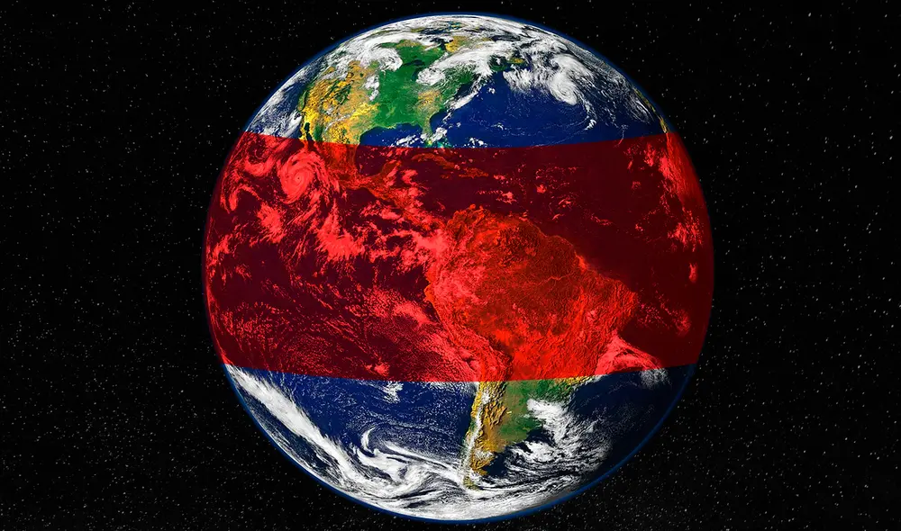 El agujero de ozono se detectó en toda la franja comprendida entre los dos trópicos del planeta. Foto: composición LR
