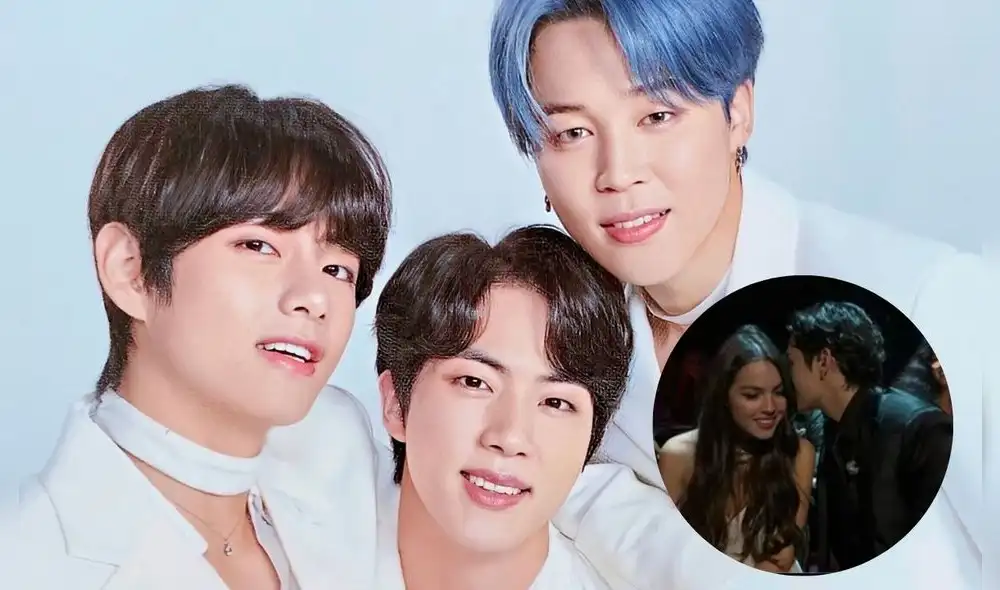 Jimin y Jin de BTS hablaron con Taehyung sobre Olivia Rodrigo. Foto: composición LR/Twitter/@MundoSwiftt