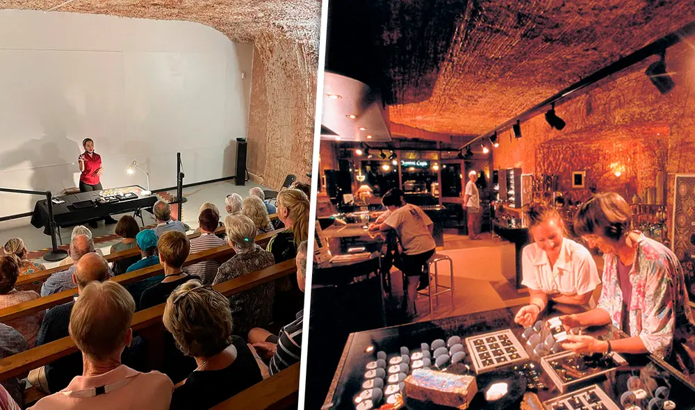 Coober Pedy vive de la actividad turística y de la extracción de ópalo. Foto: Instagram-Umoonaopal/Desert Cave Hotel Coober Pedy vive de la actividad turística y de la extracción de ópalo. Foto: Instagram-Umoonaopal/Desert Cave Hotel
