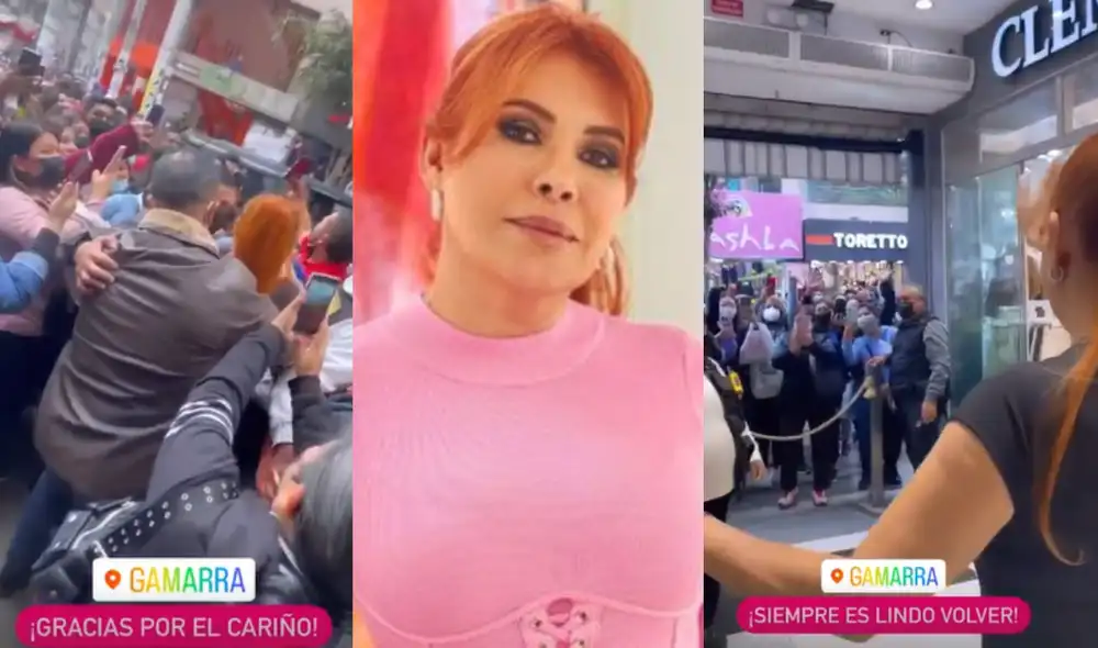 Magaly Medina se mostró agradecida por el cariño de sus fanáticos en Gamarra. Foto: composición/Magaly Medina/Instagram