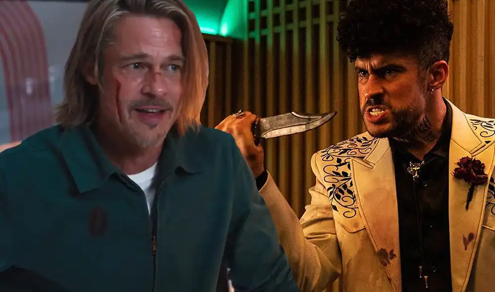 El 4 de agosto será el estreno de "Tren bala", cinta que será el debut de Bad Bunny en el cine. Foto: composición LR/Sony