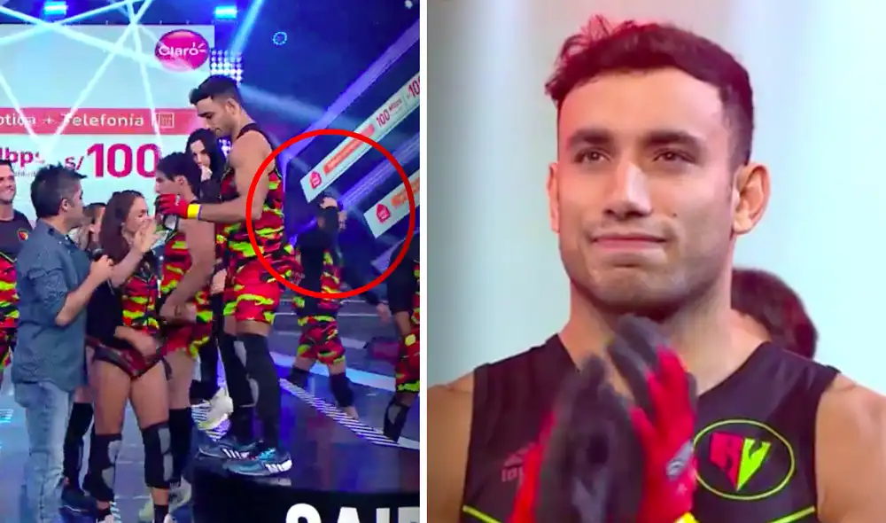 Los integrantes de "Esto es guerra" felicitaron a Said Palao, pero Rafael Cardozo se alejó. Foto: composición LR/captura de América TV