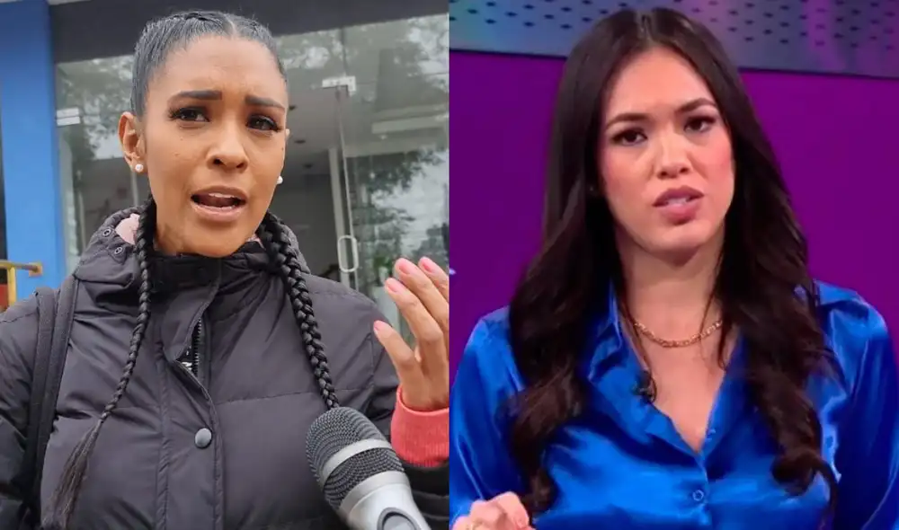 Rocío Miranda está segura que Jazmín Pinedo "no la quiere ver" en su programa. Foto: composición/María Pía Ponce/ URPI-LR/captura de América TV