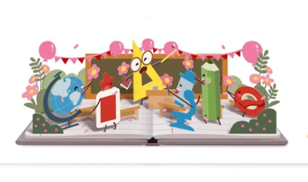 Doodle en homenaje a los maestros del Perú. Foto: captura Google Doodle en homenaje a los maestros del Perú. Foto: captura Google
