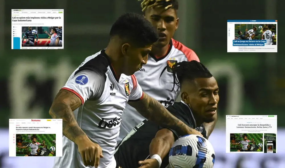 La prensa colombiana estará atenta a lo que suceda en el duelo entre Melgar y Cali. Foto: composición LR/AFP