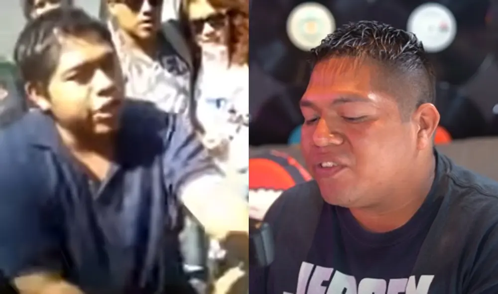 MC Dinero reapareció para presentar su nueva talento de improvisar en otros idiomas. Foto: composición LR/capturas de YouTube/"Rayos X podcast"