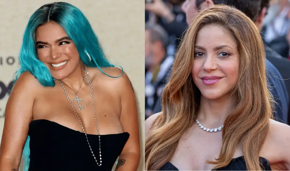 Shakira no quiso grabar una canción junto a Karol G. Foto: composición LR/El diario NY/Marc Piasecki