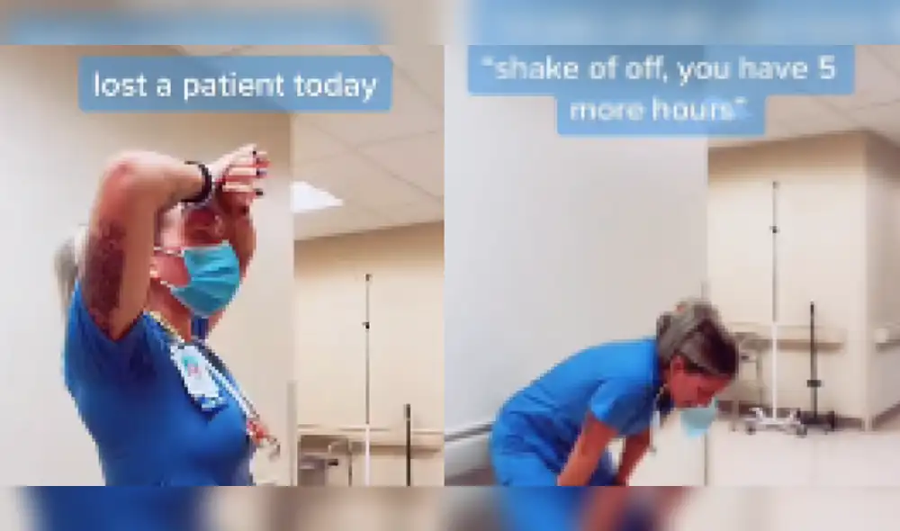 La enfermera decidió colocar su cuenta en modo privado, debido a la avalancha de críticas. Foto: composición LR / @ateenyalien / Twitter