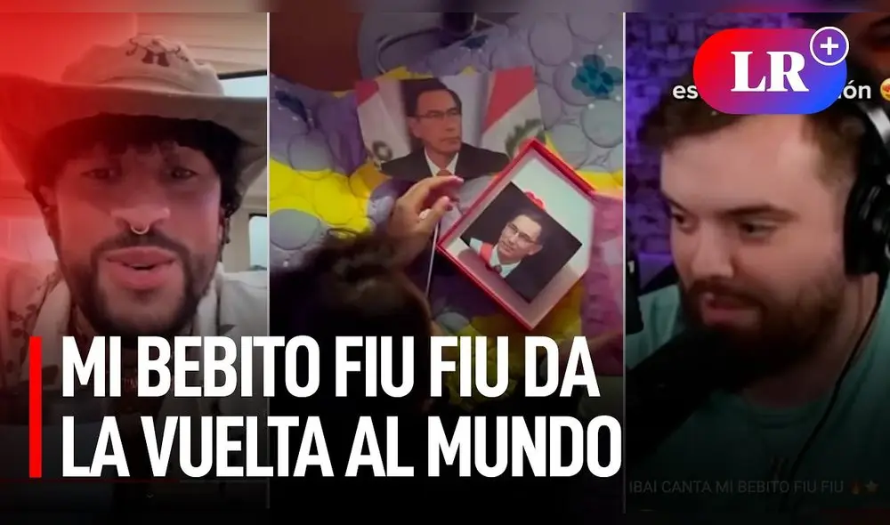 Bad Bunny e Ibai Llanos fueron algunos de los famosos que cantaron el polémico tema musical. Foto: composición LR/YouTube Bad Bunny e Ibai Llanos fueron algunos de los famosos que cantaron el polémico tema musical. Foto: composición LR/YouTube