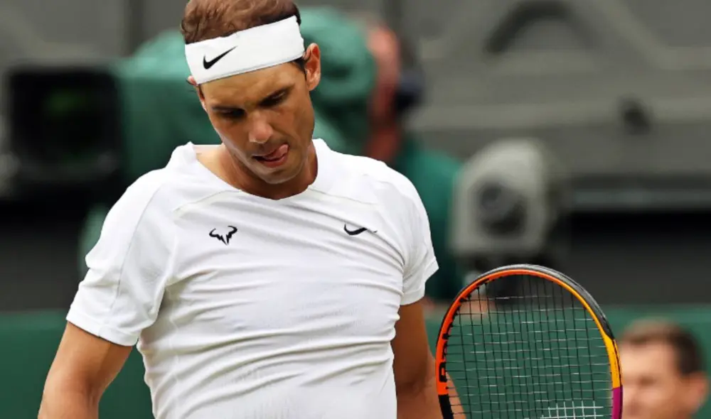 Rafael Nadal está a un partido de la final de Wimbledon 2022. Foto: EFE