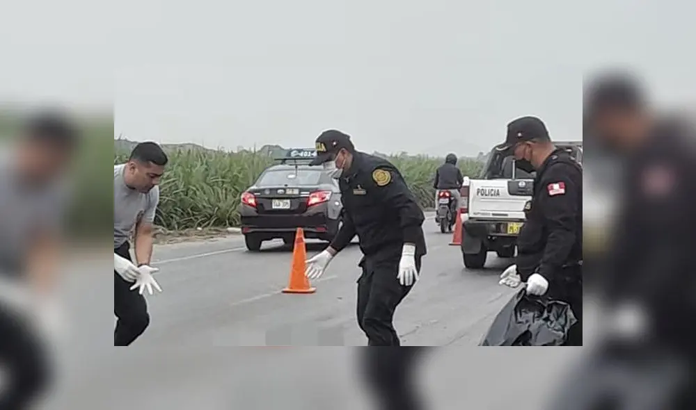 Efectivos de la Comisaría de Laredo levantaron cuerpo. Foto: Ciudad de Laredo/Facebook