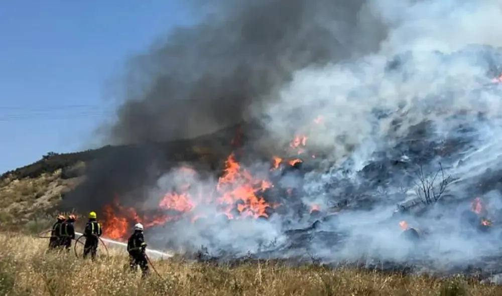 El incendio inició este martes 5 de julio. Foto: 112 Comunidad de Madrid El incendio inició este martes 5 de julio. Foto: 112 Comunidad de Madrid