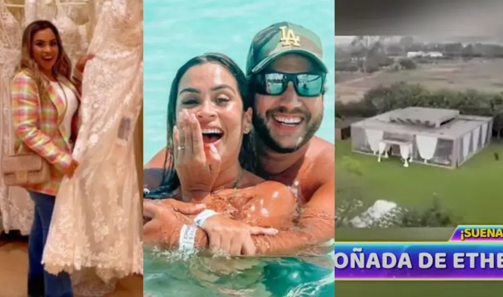 Ethel Pozo ya tendría todo listo para su boda con Julián Alexander. Foto: Composición LR/ Capturas de Instagram @lapozo / ATV