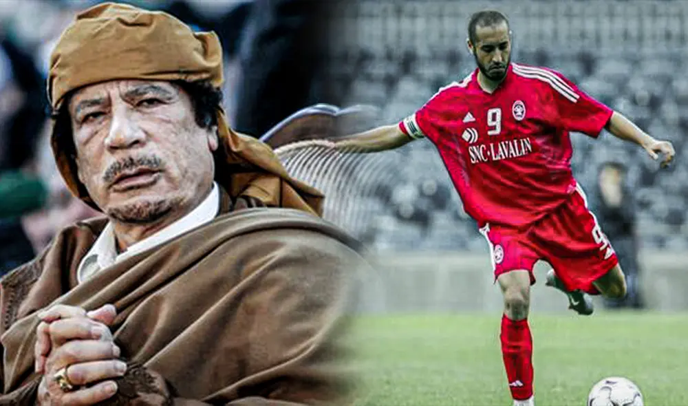 Después de estar dos temporadas en Libia, Al-Saadi Gadafi recaló en la Serie A italiana, en la que defendió las camisetas del Perugia, Udinese y Sampdoria. Foto: composición LR/AFP Después de estar dos temporadas en Libia, Al-Saadi Gadafi recaló en la Serie A italiana, en la que defendió las camisetas del Perugia, Udinese y Sampdoria. Foto: composición LR/AFP