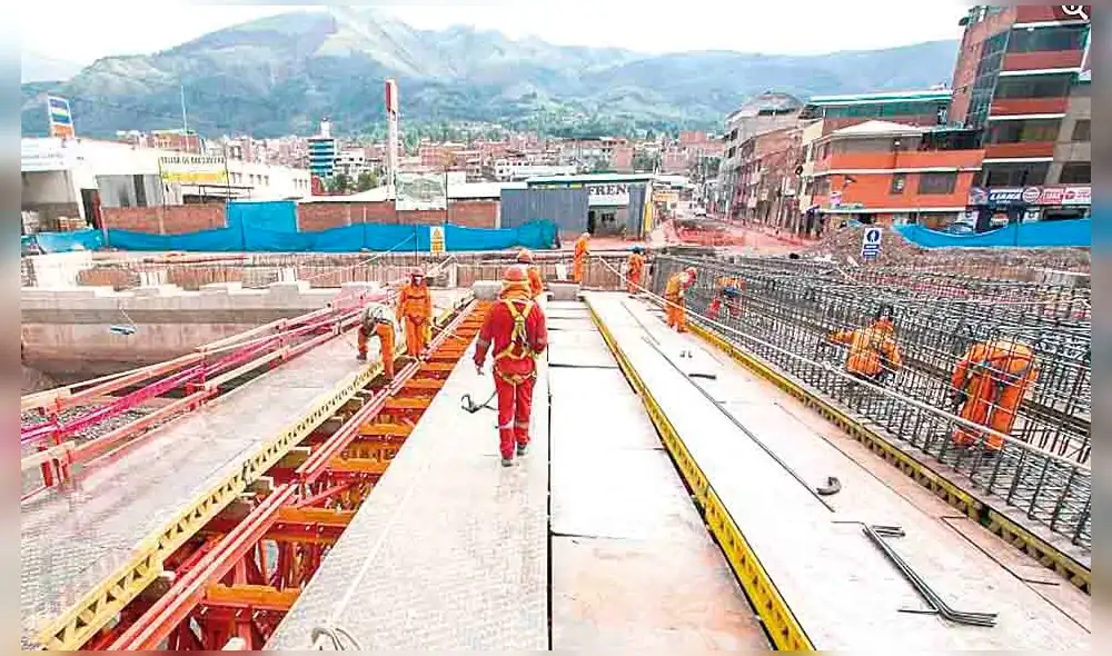 Obra de la Vía Expresa. Foto: La República