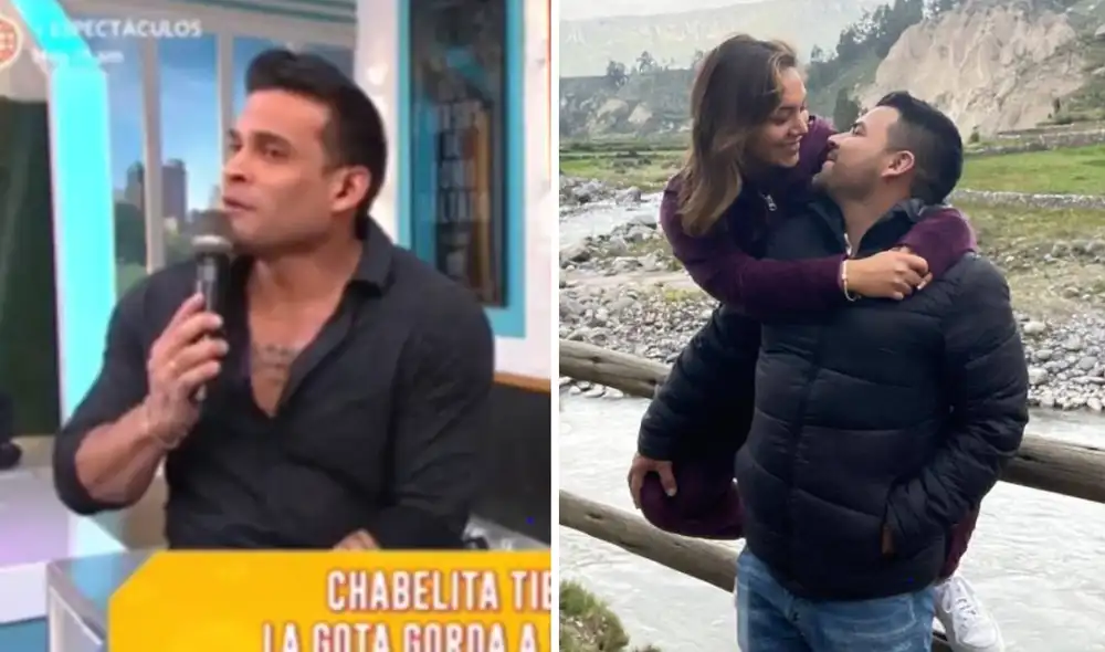 Christian Domínguez fue consultado sobre la pareja de la 'Chabelita'. Foto: composición LR/captura de América TV/Instagram