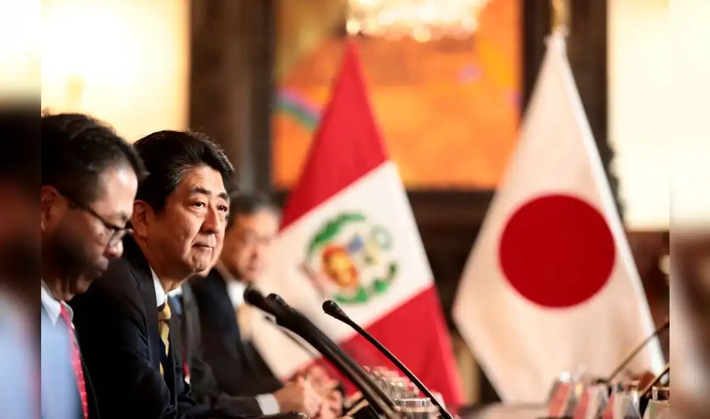Durante su visita, Abe compartió con la colectividad japonesa nikkei en el Perú. Foto: Andina/difusión