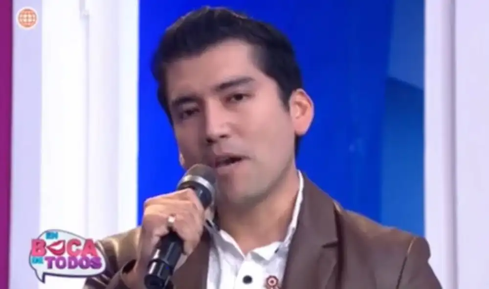 Angelo Fukuy regresó a su pueblo en Trujillo y revivió emotivos momentos. Foto: captura de América TV