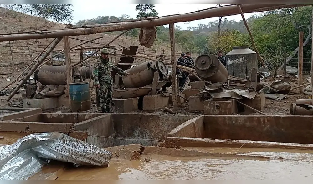 Minería se produce en zonas alejadas de la provincia del Alto Piura. Foto: PNP