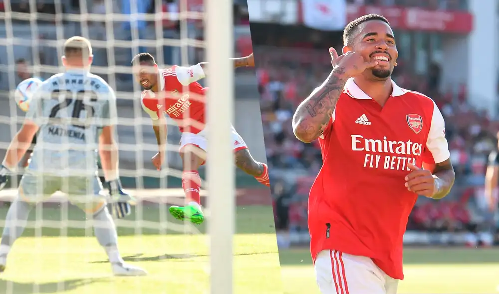 Gabriel Jesús firmó su primer doblete con el Arsenal. Foto: composición GLR/Arsenal