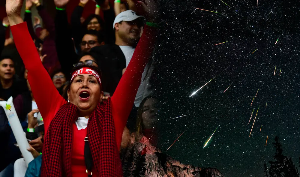 Si las condiciones climáticas son favorables, dos lluvias de estrellas se podrán observar en el cielo de todo el Perú el día de Fiestas Patrias. Foto: composición de Fabrizio Oviedo / La República / Pedro Pardo / David Kingham
