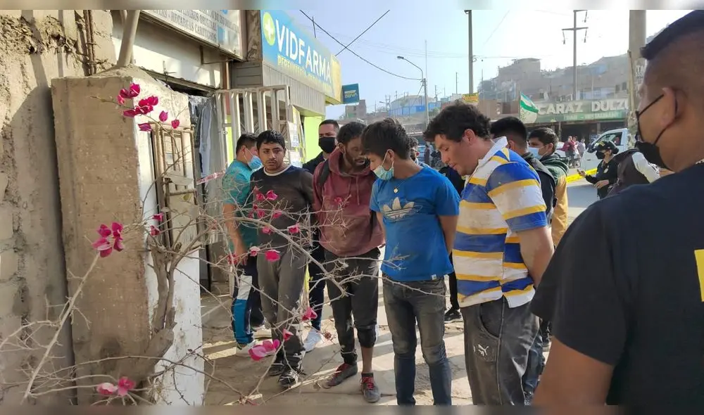 Los cinco delincuentes fueron identificados como Wamner Suárez Vasquez, César Palomino Tello, Jesús Alva Modesto, Miguel Maluquis Bravo y Héctor Aparicio Zelada. Foto: Omar Coca/URPI-LR