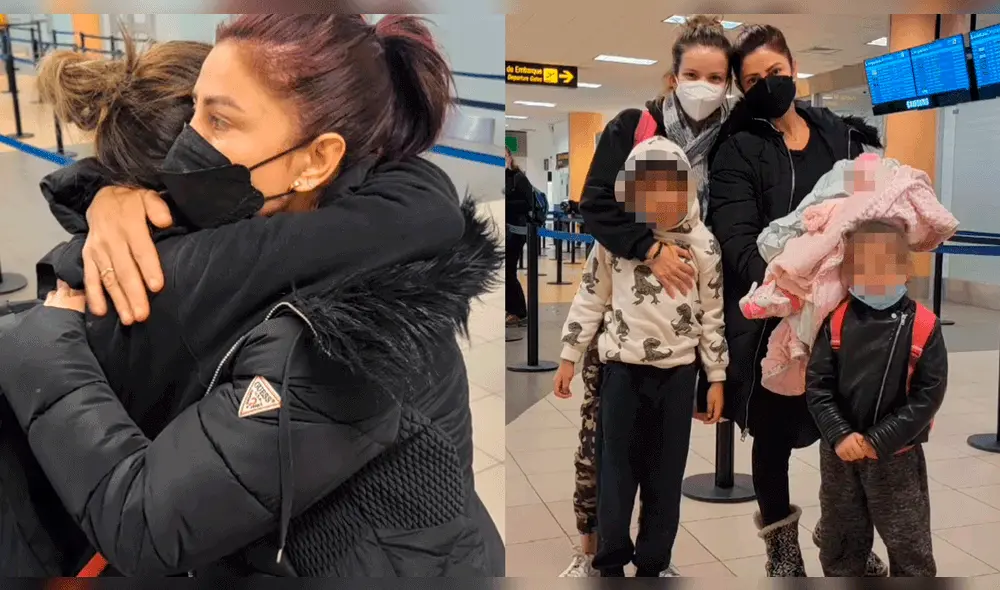 Milena Zárate y Greissy Ortega tuvieron emotiva despedida en el aeropuerto. Foto: composición Milena Zárate/Instagram