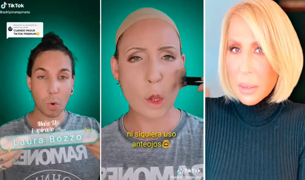 Adri Piñata impactó a los seguidores de internet por el impecable resultado de su maquillaje. Foto: composición LR/captura de TikTok/@adripinatapinata Adri Piñata impactó a los seguidores de internet por el impecable resultado de su maquillaje. Foto: composición LR/captura de TikTok/@adripinatapinata