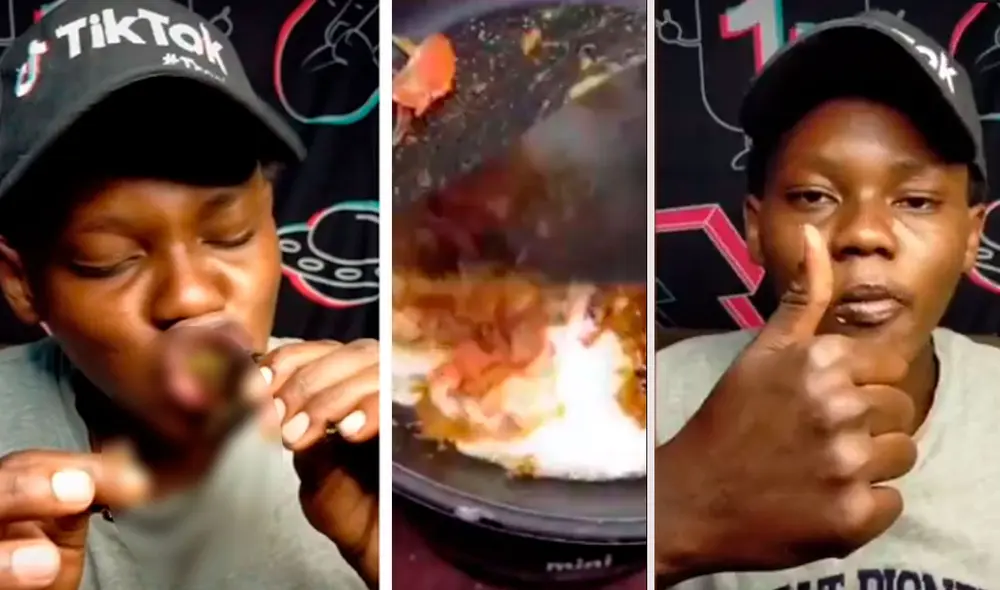 Aq9ine, popularmente conocido por cocinar y comer comida rara, reveló que sufrió graves problemas de salud tras consumir un murciélago. Foto: composición LR/captura TikTok