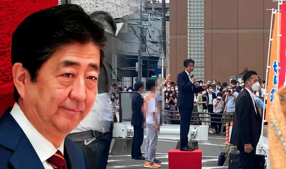 Shinzo Abe murió tras recibir un disparo durante un discurso político que realizaba en Japón. Foto: composición LR/EFE/Milenio Shinzo Abe murió tras recibir un disparo durante un discurso político que realizaba en Japón. Foto: composición LR/EFE/Milenio
