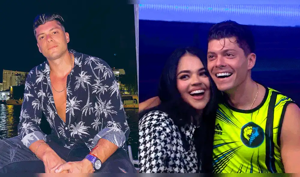 Ignacio Baladán fue visitado en el set de "Esto es guerra" por su novia Natalia. Foto: composición Instagram/Ignacio Baladán/América TV Ignacio Baladán fue visitado en el set de "Esto es guerra" por su novia Natalia. Foto: composición Instagram/Ignacio Baladán/América TV