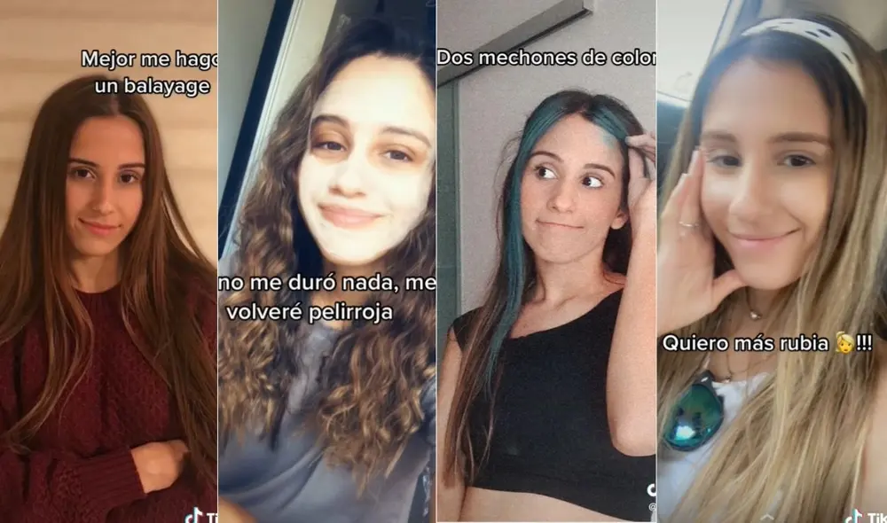 Los diversos cambios de look sorprendieron a miles en las redes. Foto: TikTok/@ailensuarezv