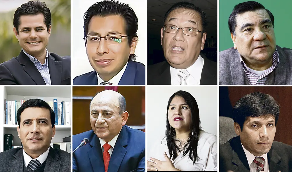 (De izquierda a derecha) Arriba: Carlos Castro, Gastón Soto, Ricardo Velásquez y Miguel Soria. Abajo: Víctor García, Jorge Rioja, Beatriz Ramírez y Cayo Galindo. Foto: composición La República/difusión (De izquierda a derecha) Arriba: Carlos Castro, Gastón Soto, Ricardo Velásquez y Miguel Soria. Abajo: Víctor García, Jorge Rioja, Beatriz Ramírez y Cayo Galindo. Foto: composición La República/difusión