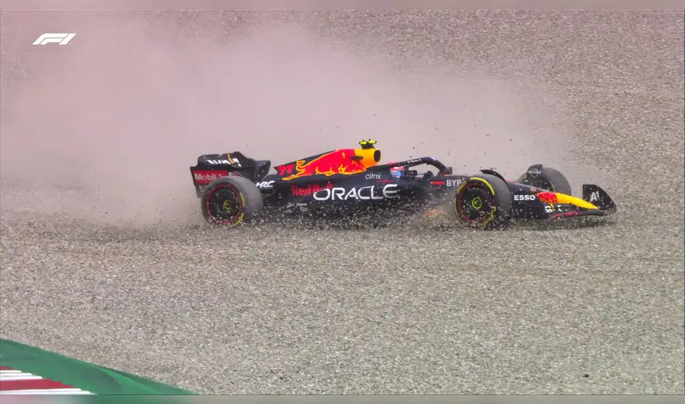 Trompo de 'Checo'. Foto: F1