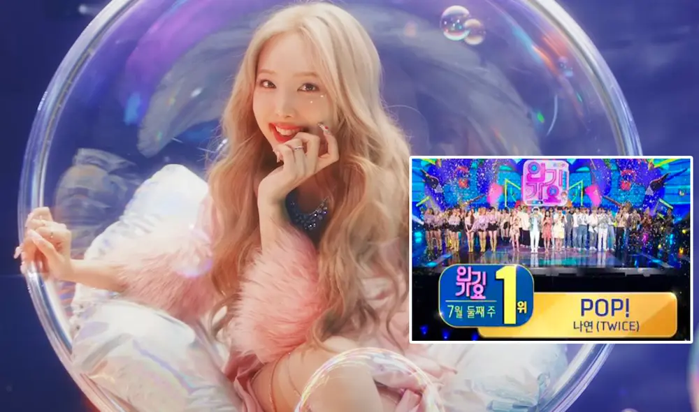 Nayeon: la integrante de TWICE fue nombrada en el primer lugar de Inkigayo. Foto: captura/YouTube/SBS
