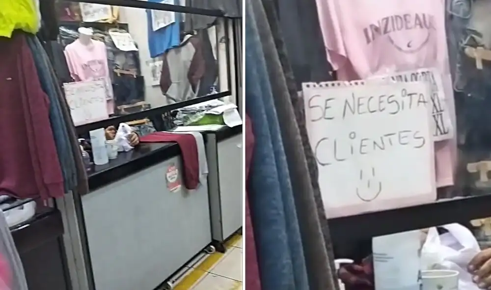 La curiosa técnica de la vendedora para captar clientes hizo reír a miles. Foto: composición LR/captura de TikTok/@paubradaa