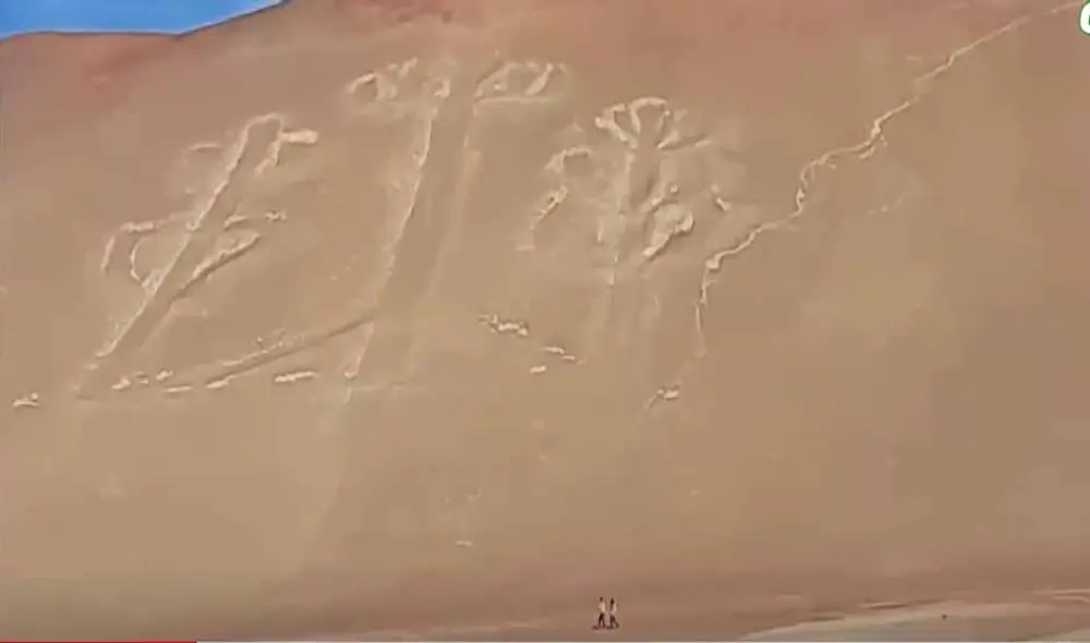 No es la primera vez que personas inescrupulosa ingresan a esta zona considerada Patrimonio Cultural de la Nación. Foto captura América TV No es la primera vez que personas inescrupulosa ingresan a esta zona considerada Patrimonio Cultural de la Nación. Foto captura América TV
