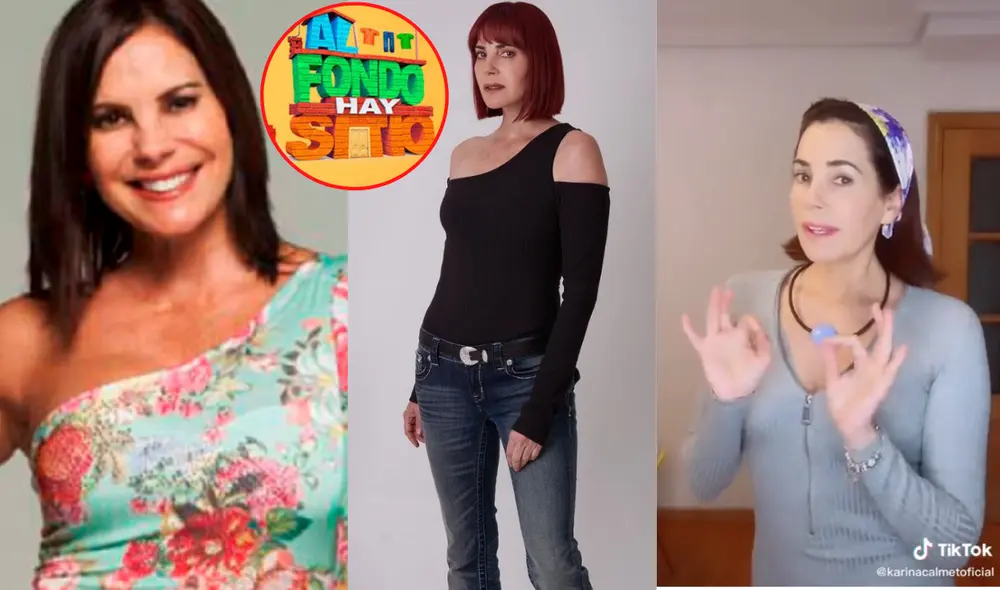 Karina Calmet interpretó por varios años a Isabella Picasso en "Al fondo hay sitio". Foto: Composición LR / Difusión/ Capturas de TikTok / Instagram @karinacalmet