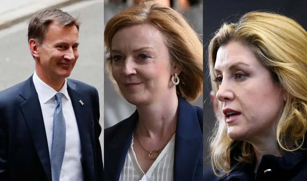 Estos son los candidatos para ocupar el lugar de Primer Ministro de Reino Unido. Foto: Composición LR/AFP